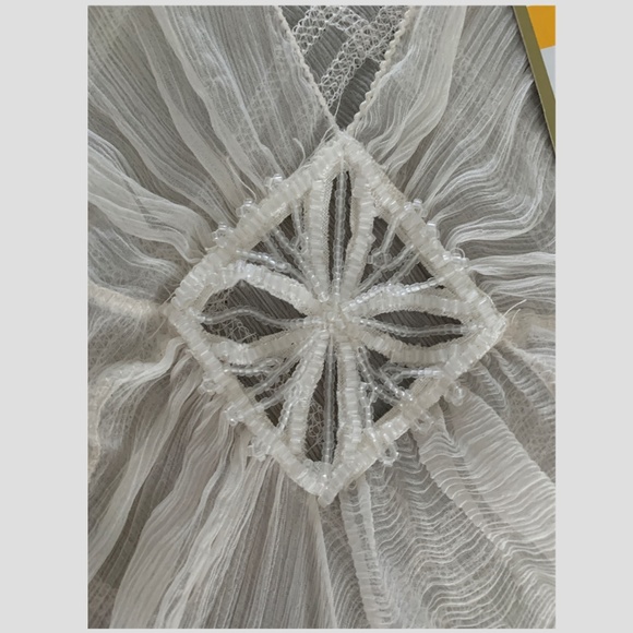 MAX STUDIO Special Edition. 100% Silk Sheer Blouse - Picture 5 of 7